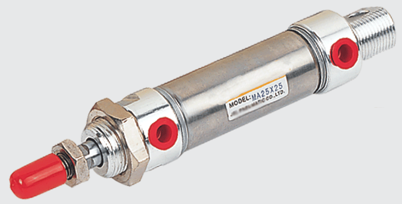 STC Valve MA Series Stainless Steel Round Cylinder