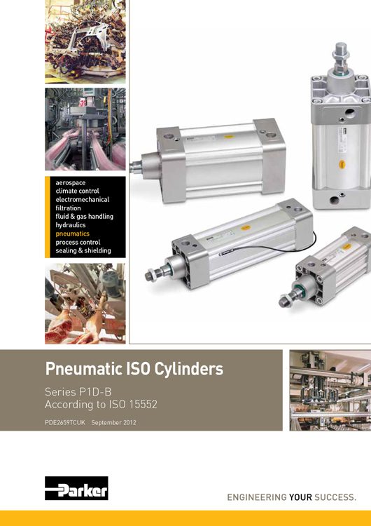 Parker-Pneumatic ISO Cylinders P1D-B Series Catalog