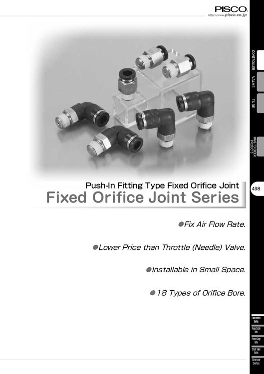 Pisco-Fixed Orifice Joint Fitting Catalog