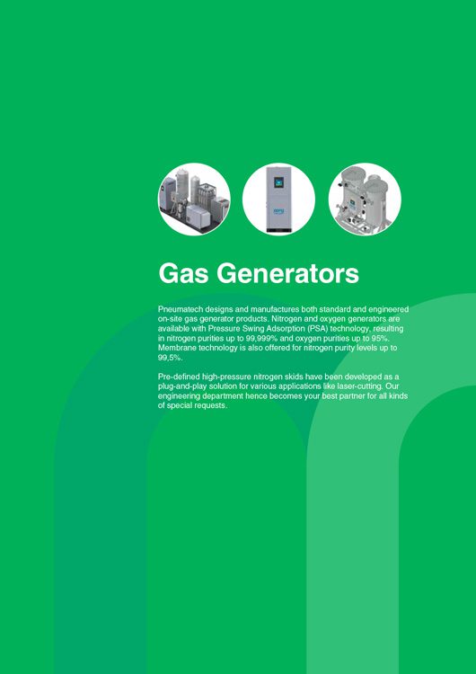 Pneumatech-Gas Generators Catalog