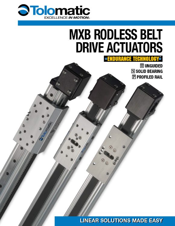 Tolomatic-MXB Rodless Belt Drive Actuator Catalog
