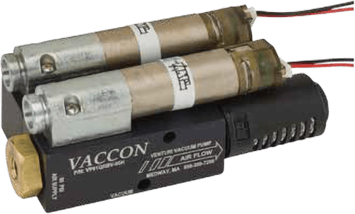 Vaccon VP01QRBV Series – Min Series Venturi Vacuum Pump with Solenoid Operated Vacuum and Blow-off