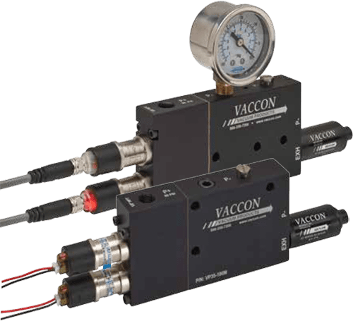 Vaccon VP35 Series Venturi Vacuum Pump with Solenoid Operated Vacuum and Blow-off