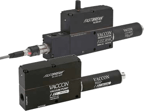 Vaccon VP8X/VP8XBV Series – Venturi Vacuum Pump with Pneumatic Blow-off and Silencer