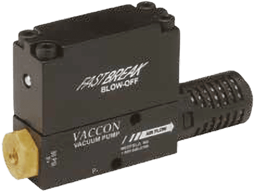 Vaccon VP0X Series & VP0X-ADJ Series – Miniature Venturi Vacuum Pump with Pneumatic Blow-off and Silencer