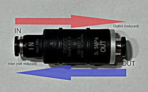 Pisco RVFUP Series Pressure Reducing Valve Reverse Flow