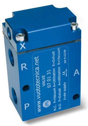 VacMotion Pilot operated 3-way vacuum valve