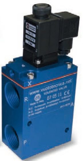 VacMotion Servo-Controlled 3-Way Vacuum Solenoid Valve