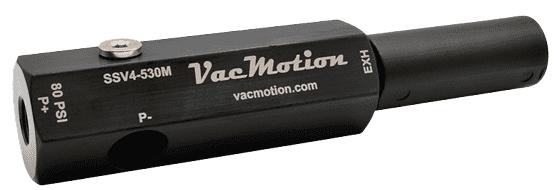 VacMotion Vacuum Generator Hex Style with Straight Though Silencer